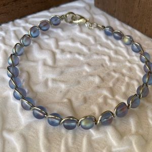 Wire wrap beaded bracelet